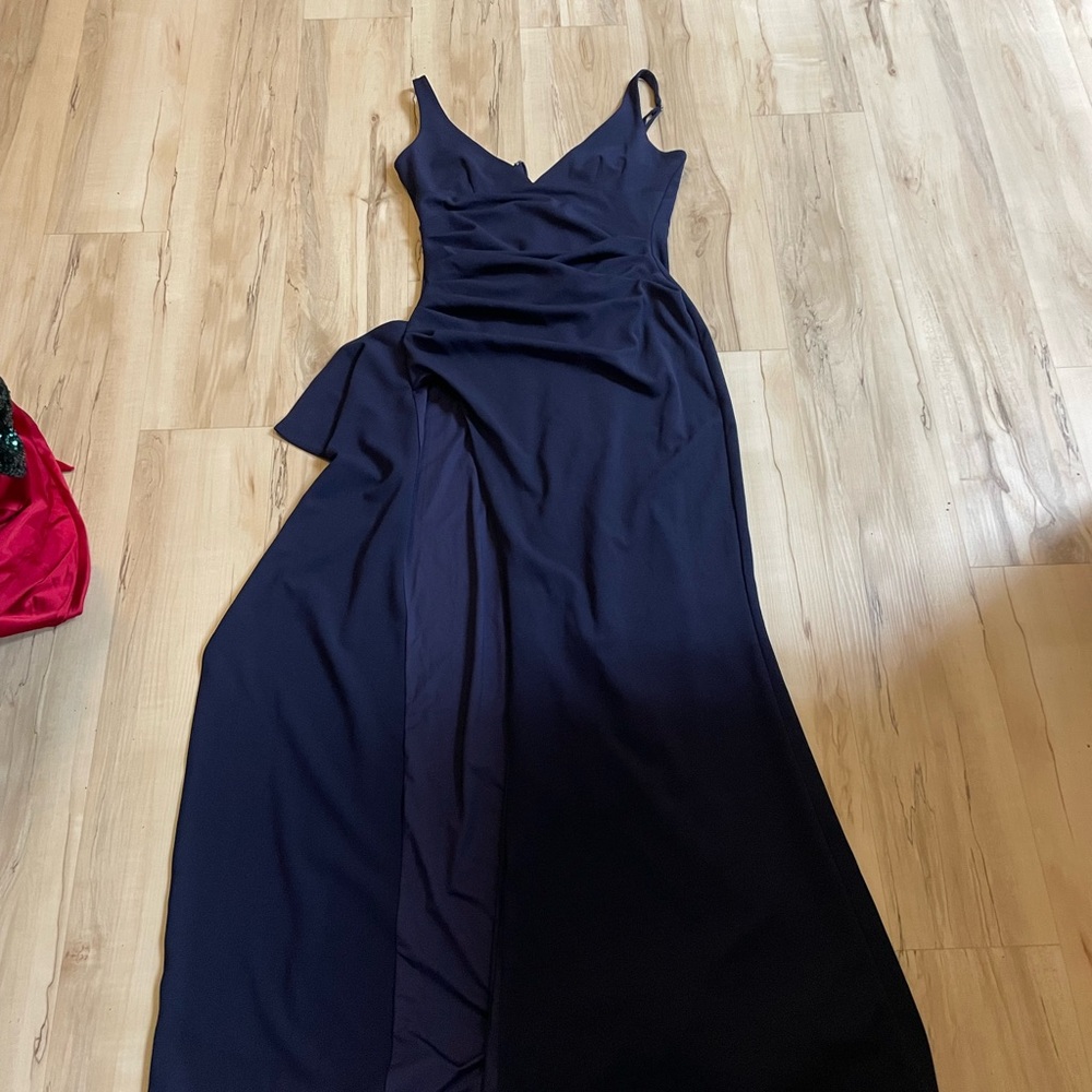 Elegant Navy Maxi Dress
